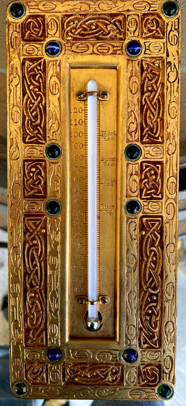 TIFFANY STUDIOS 9 CENTURY THERMOMETER