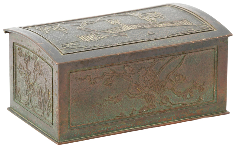 Tiffany studios cigarette box