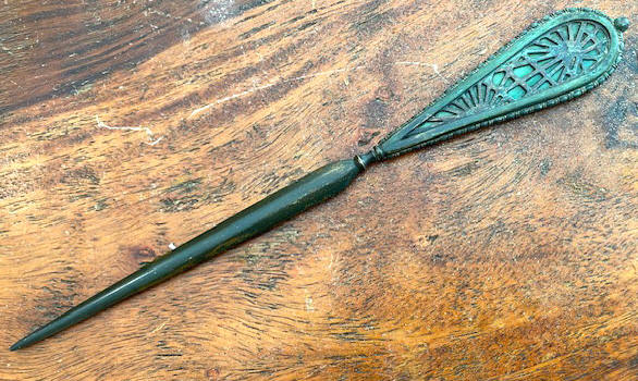 tiffany studios pine letter opener