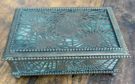 tiffany cigarette box pine needle