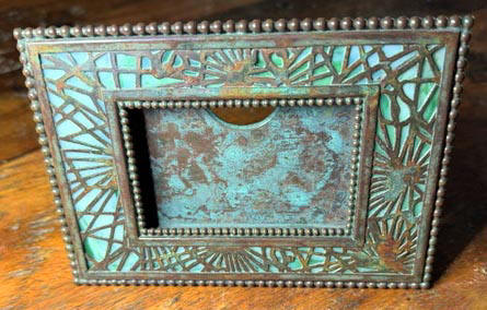 tiffany studios pine needle calendar frame